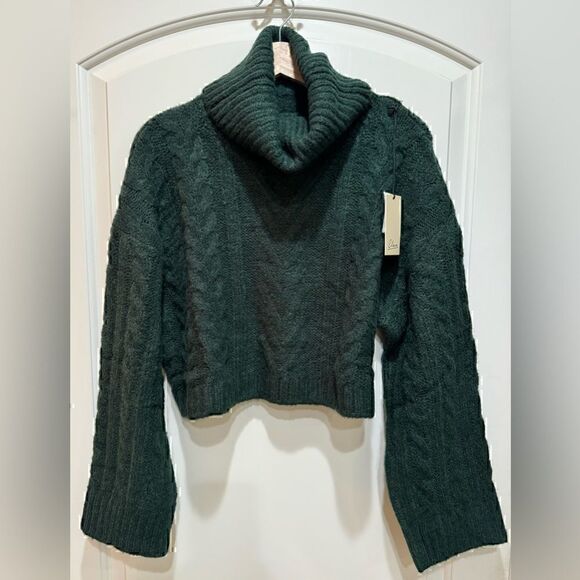 NWT Elan ‘Greer’ Cropped Turtleneck Sweater Size S - Picture 2 of 5